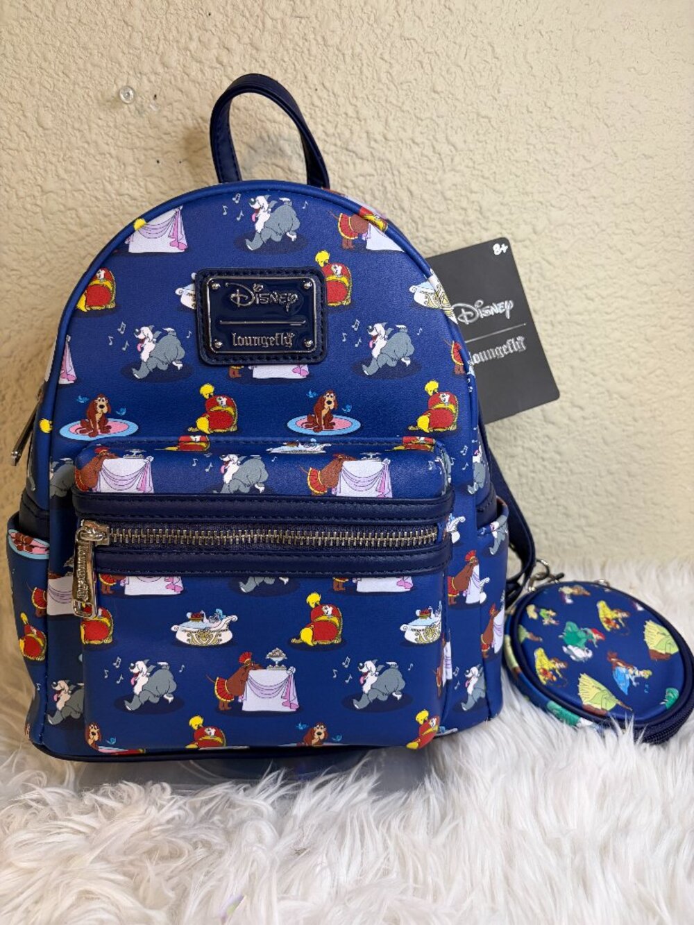 Loungefly Disney Princess Dogs Mini Backpack Coin Purse BoxLunch Exclusive NWT